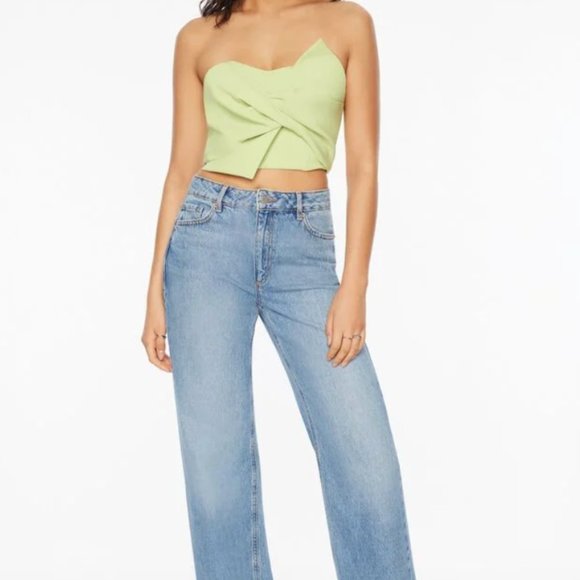 Dynamite NWT Knot Front Bustier Top - Picture 2 of 6